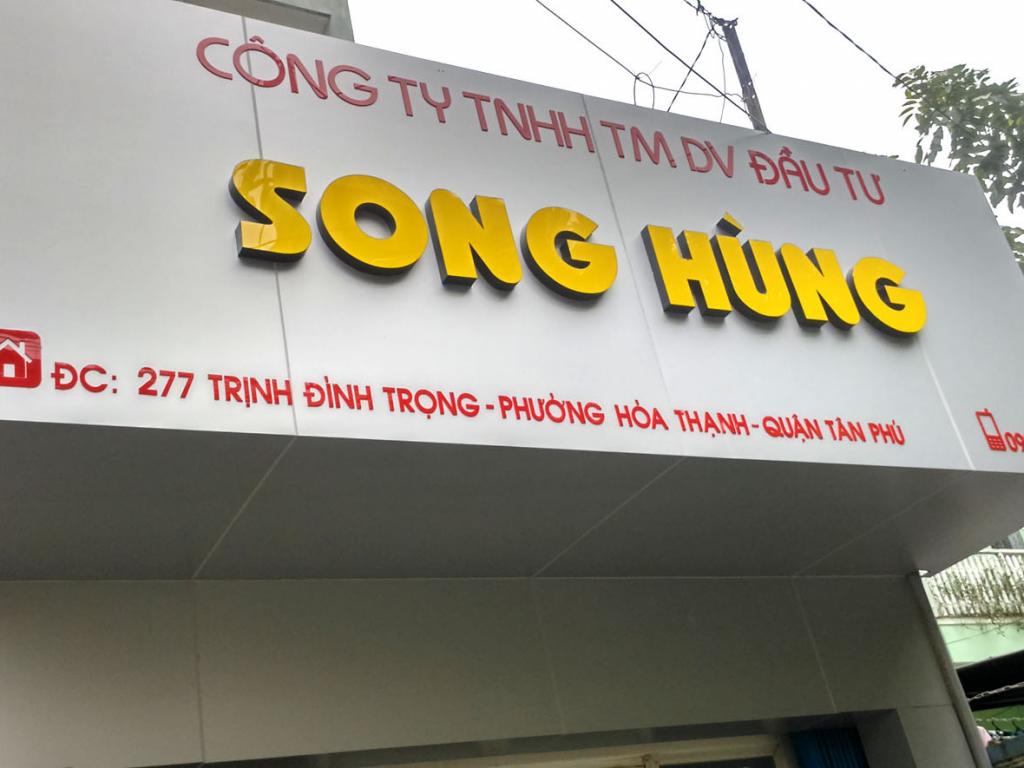 Bảng Hiệu Alu chữ nỗi